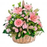 Más información de Canasta Pink Flowers