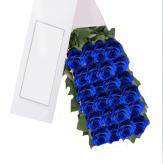 Más información de Caja de 24 Rosas Azules