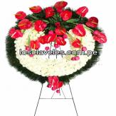 More information about Corona Anthuriums y Flores Blancas